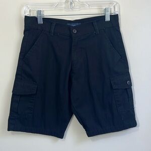 Vintage Express Boys Black Cargo Shorts Size 12